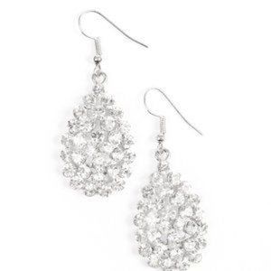Clear Rhinestone Earrings